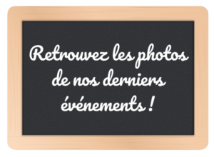 Affiche "Retrouvez les photos de nos derniers événements !"